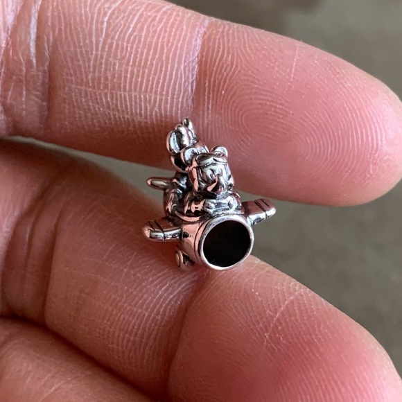 NWOT Disney Mickey Mouse & Minnie Mouse Airplane Charm Sterling Silver 925 - Picture 10 of 13
